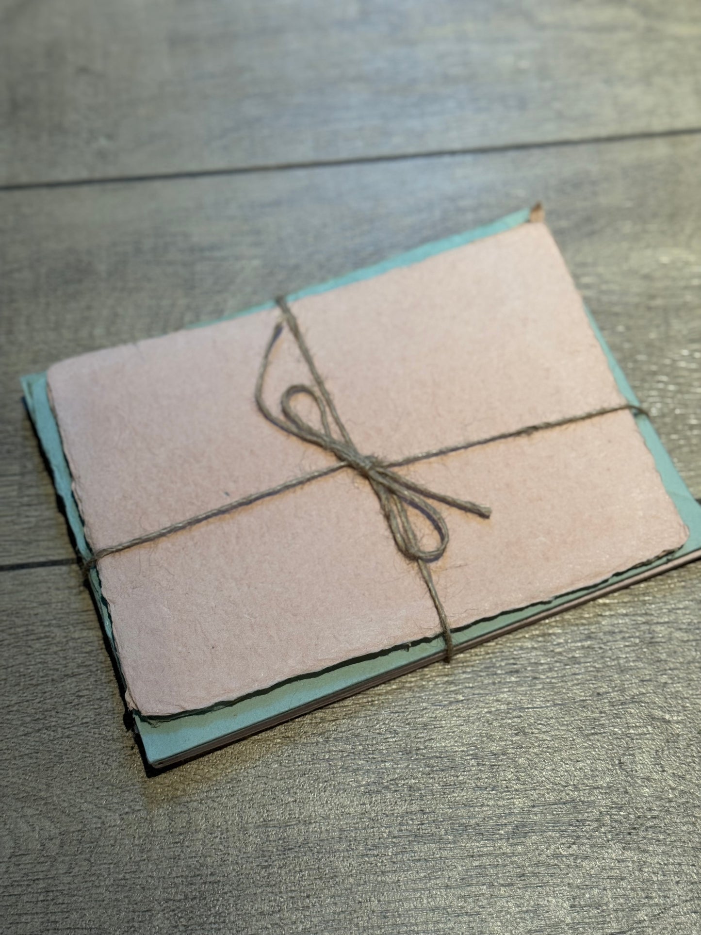 5x7 Mixed Recycled and Abaca Fiber Handmade Paper (5 pcs sheet, 5 pcs envelope per set)