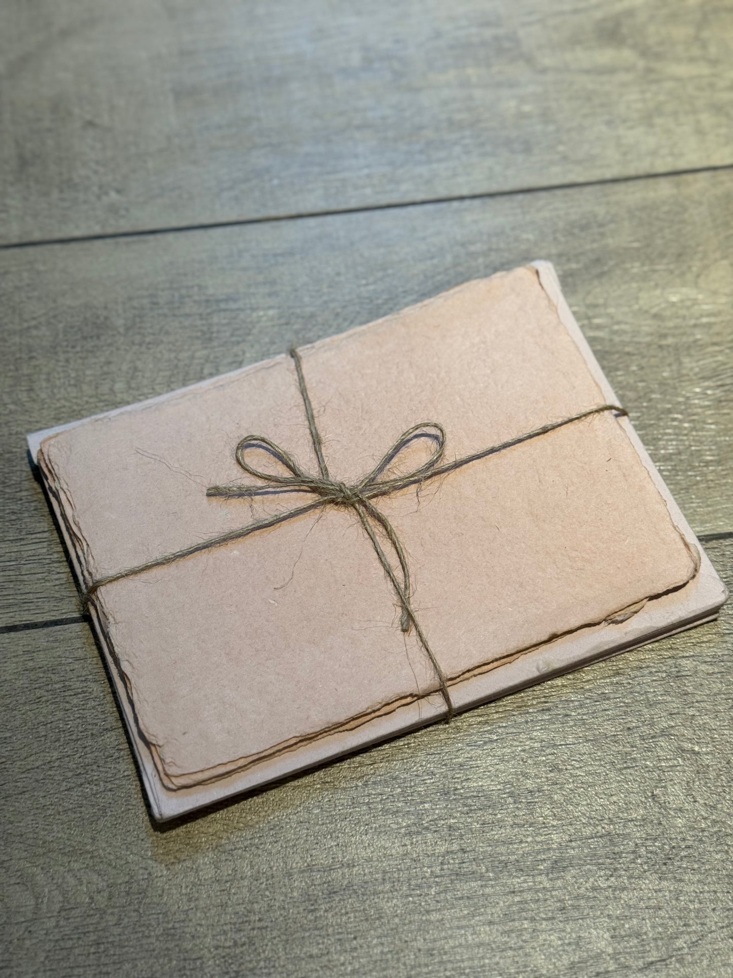 5x7 Mixed Recycled and Abaca Fiber Handmade Paper (5 pcs sheet, 5 pcs envelope per set)