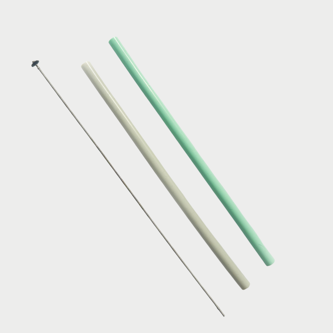 Silicone Reusable Regular Straw with Cleaner 2-pc Set - Simula PH