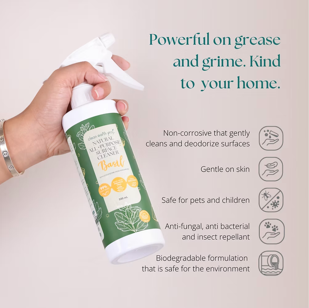 Natural All-Purpose Cleaner Spray Holy Basil 500ml - Simula PH
