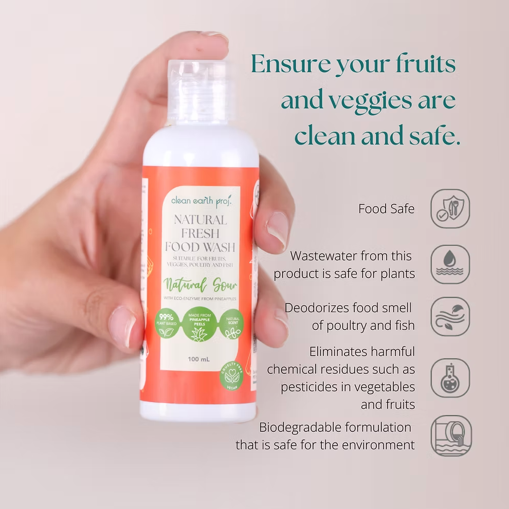Natural Food Wash Natural Sour 100ml - Simula PH