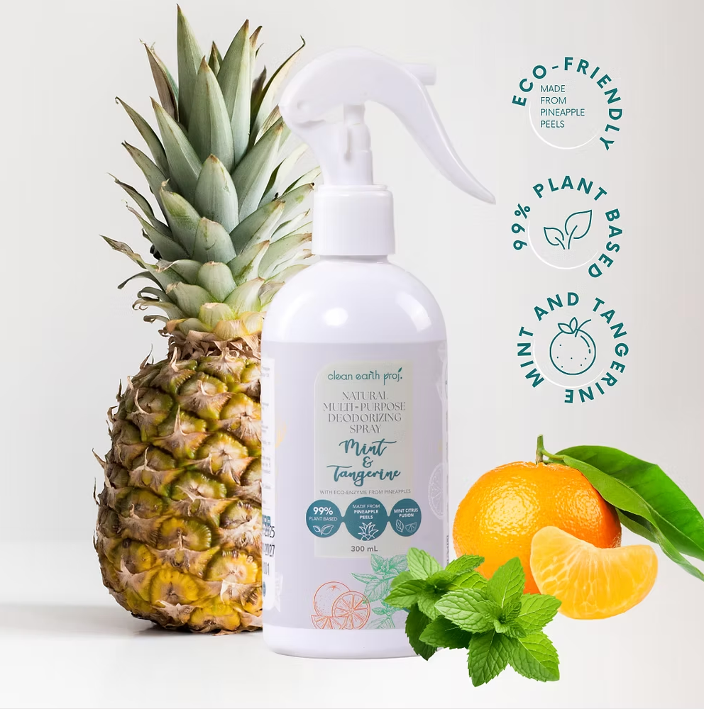 Natural Multipurpose Deodorizing Spray Mint & Tangerine Fusion 300ml - Simula PH