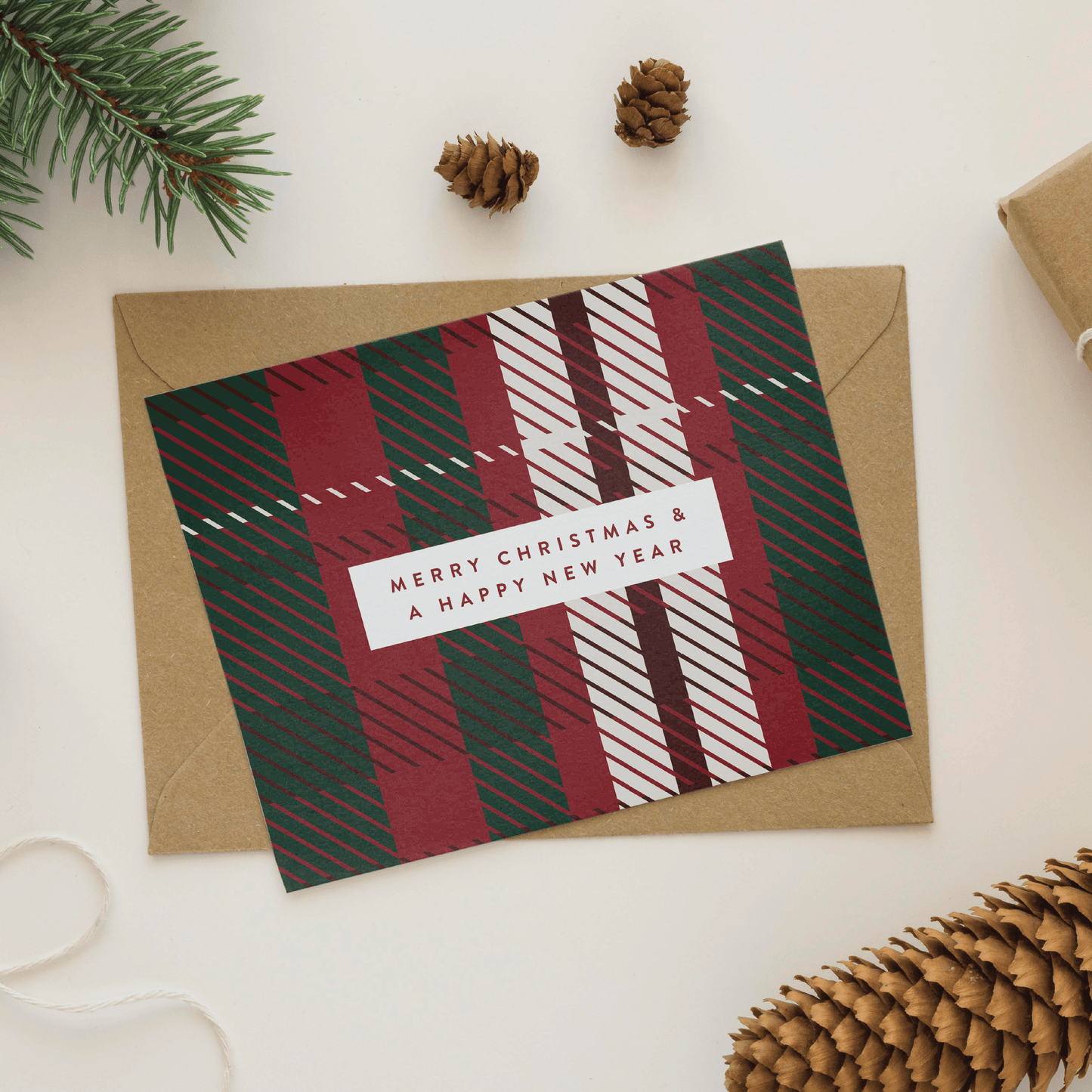 Plaid Christmas Greeting Card - Simula PH
