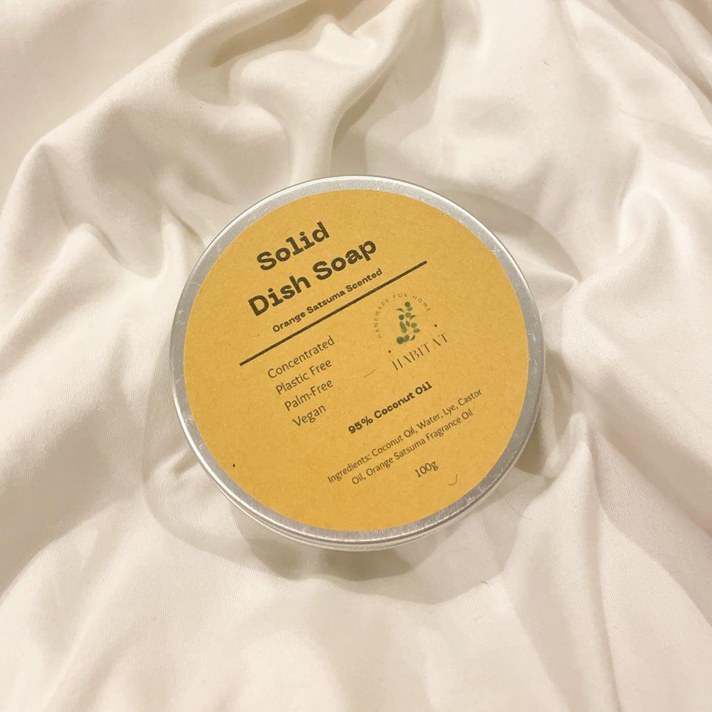 Solid Dish Soap Orange Satsuma in Tin Can - Simula PH