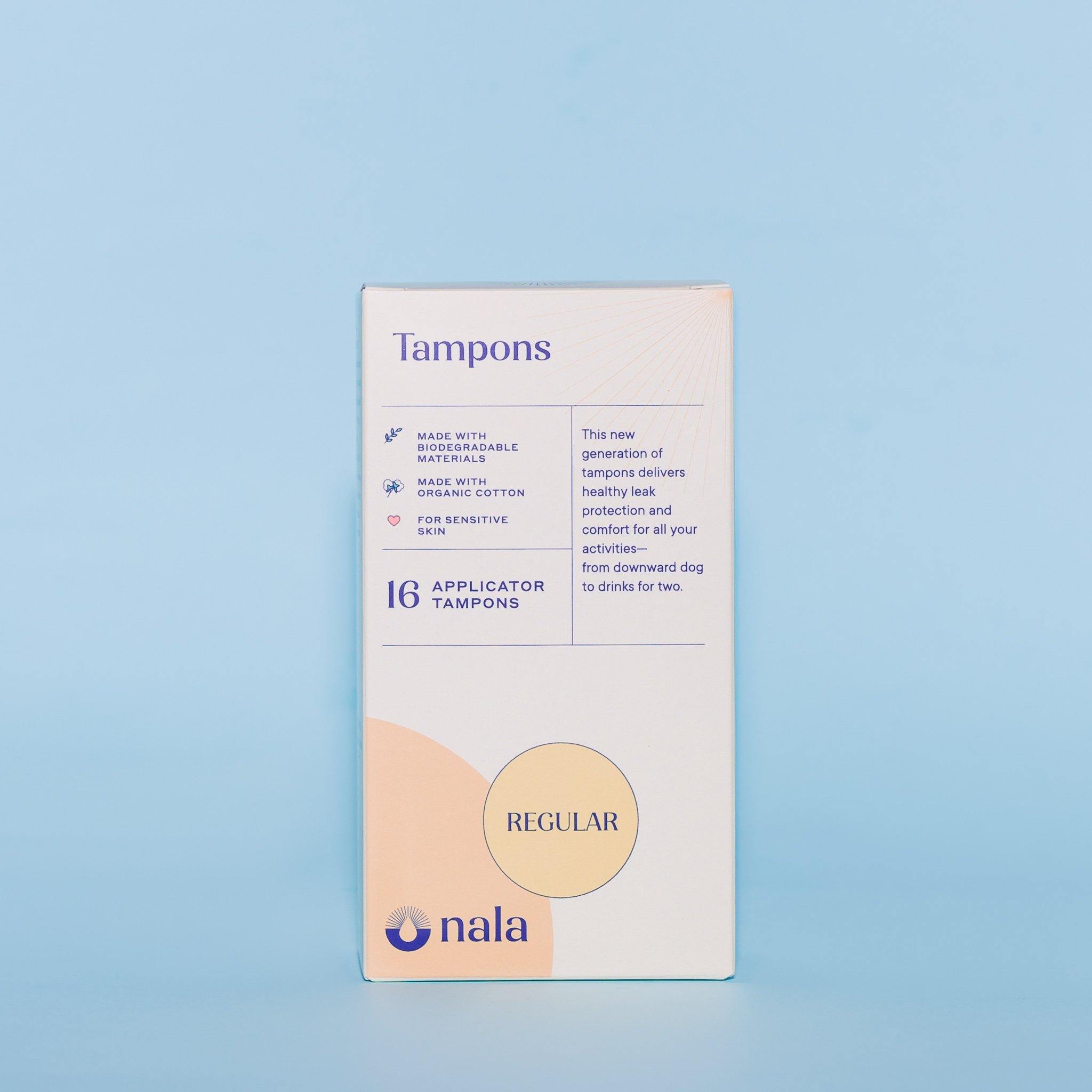 Nala Biodegradable Regular Tampons Simula PH