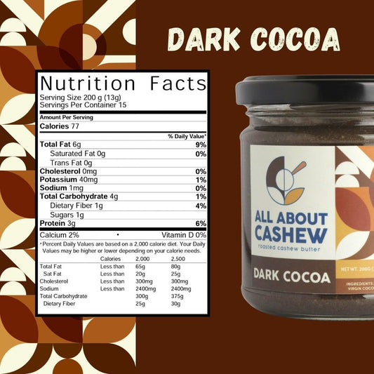 Dark Cocoa Cashew Butter - Simula PH