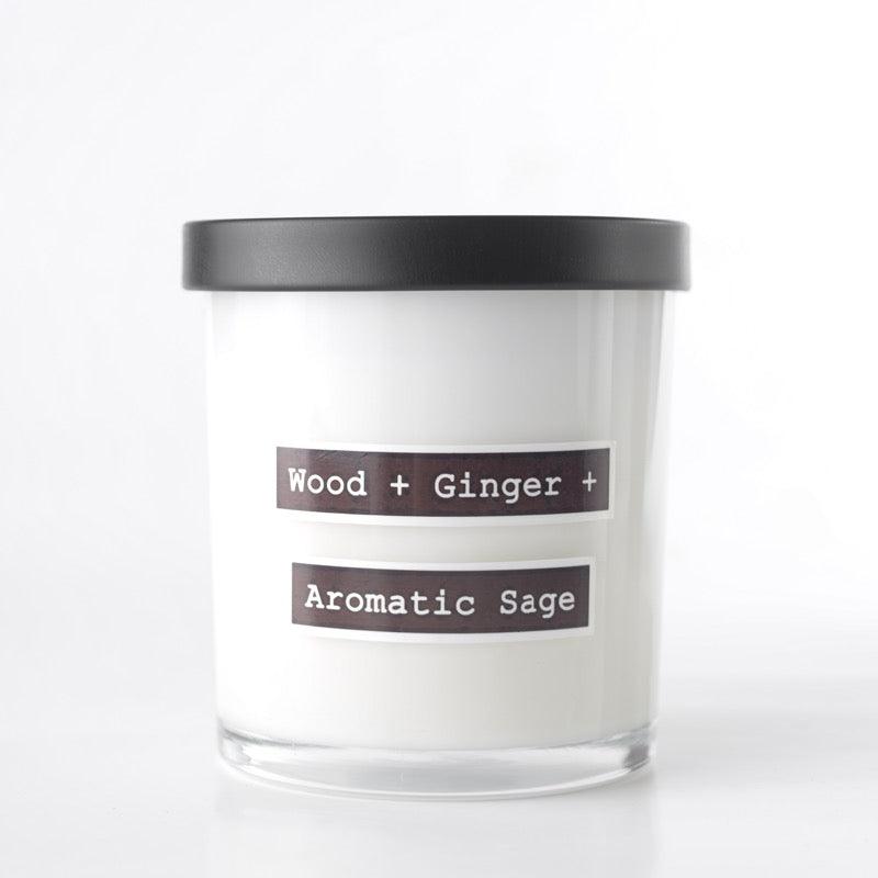 Wood + Ginger + Aromatic Sage Scented Soy Candle - Simula PH