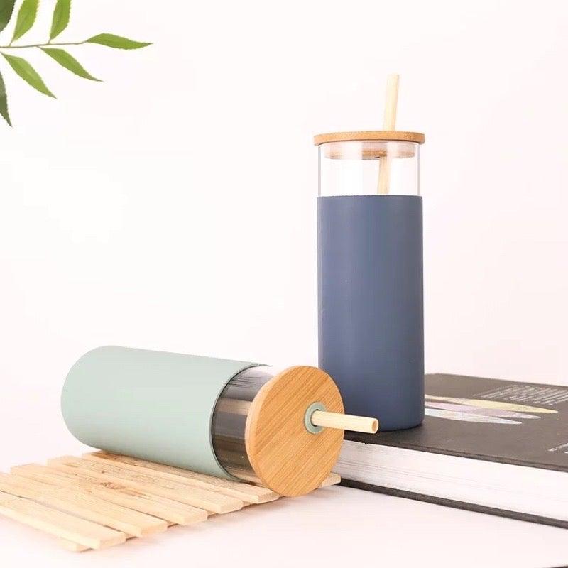 Glass Cup with Bamboo Lid - Simula PH