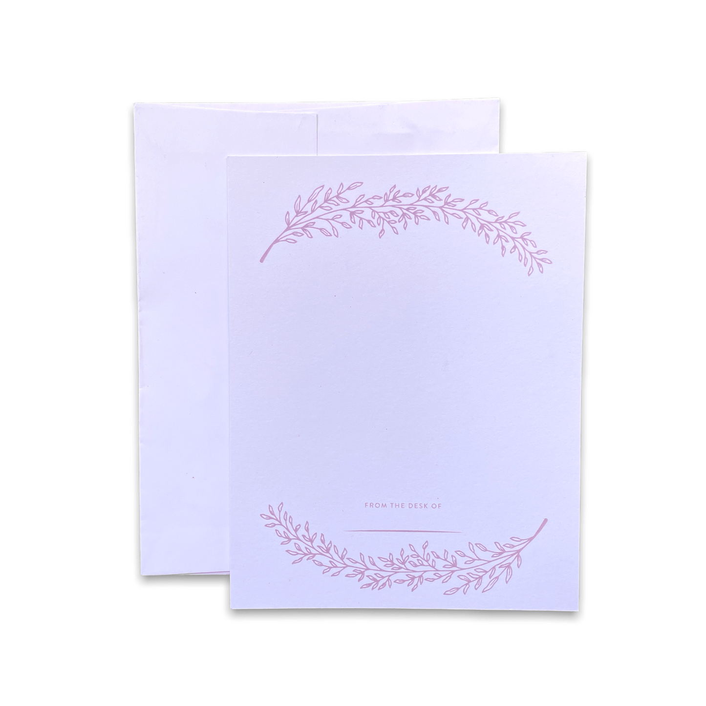 Pink Botanical Wreath Notes Notecard - Simula PH