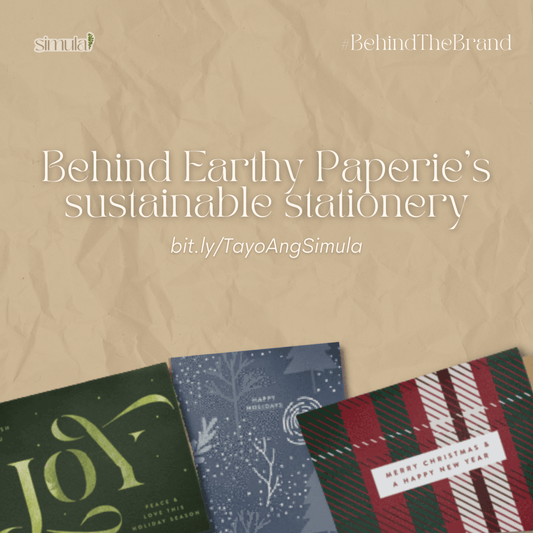 Behind Earthy Paperie's sustainable stationery - Simula PH