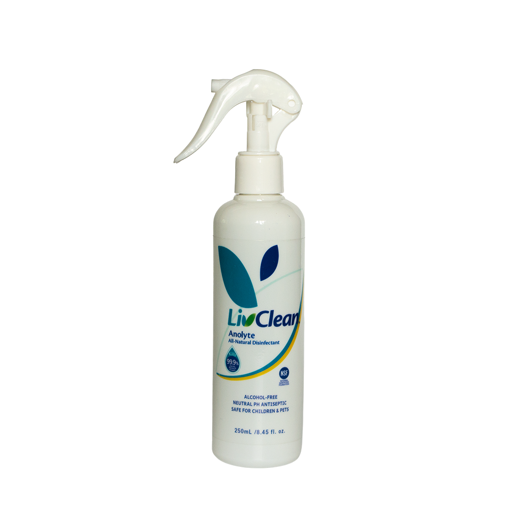 LivClean Anolyte All Natural Disinfectant 250mL