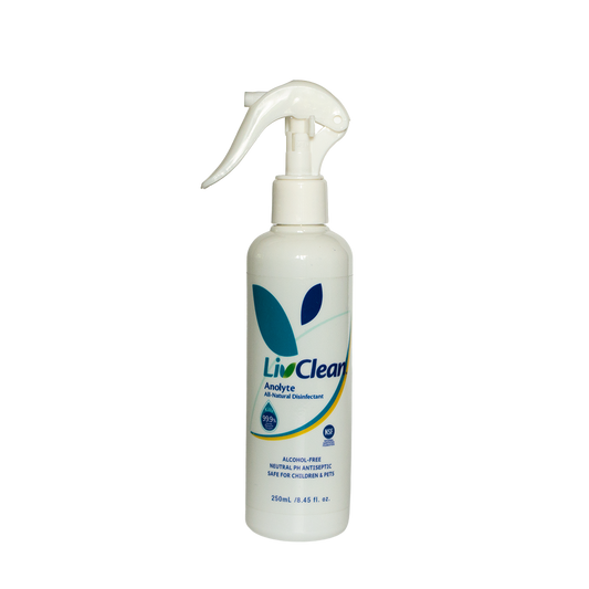LivClean Anolyte All Natural Disinfectant 250mL - Simula PH
