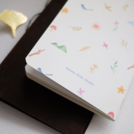 Nature Walk Pearl Travel-sized Journal