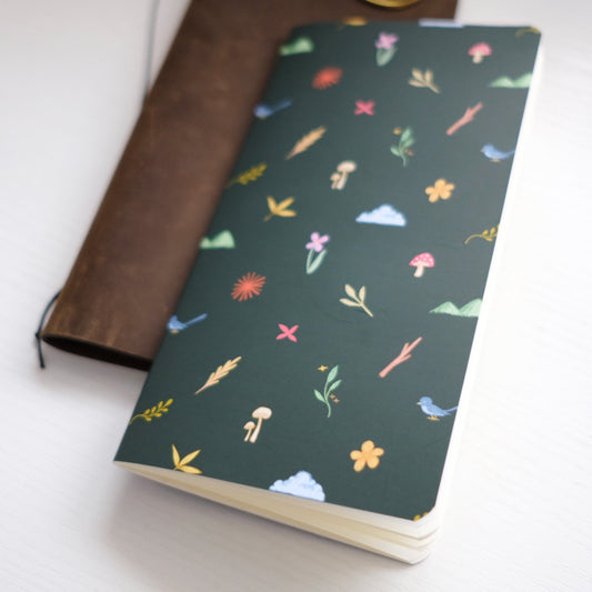 Nature Walk Moss Travel-sized Journal