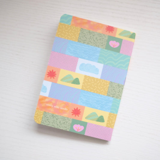 Rainbow Quilt A6 Pocket Journal