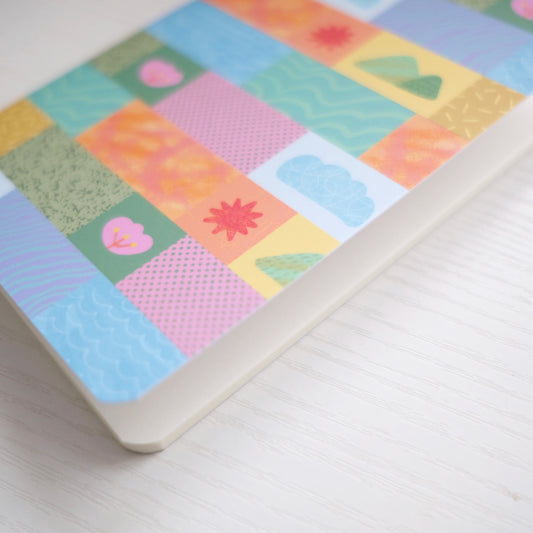 Rainbow Quilt A6 Pocket Journal
