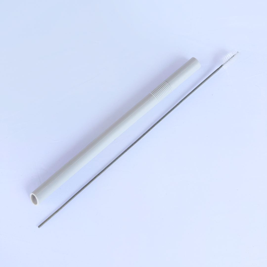 Silicone Reusable Boba Straw with Cleaner