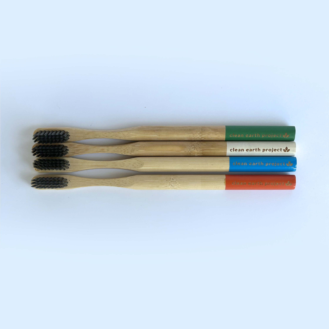 Bamboo Toothbrush | 4-Piece Set - Simula PH