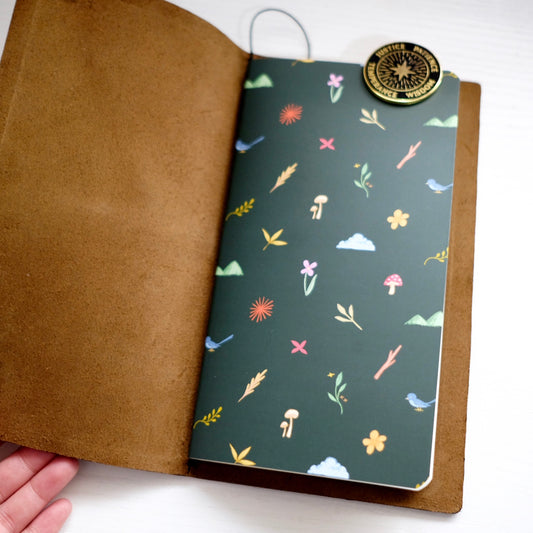 Nature Walk Moss Travel-sized Journal