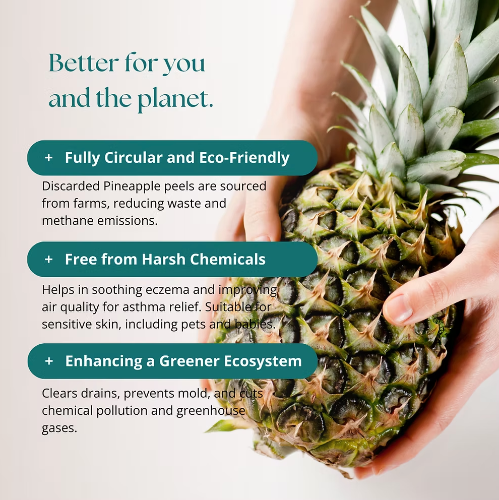 Natural Toy and Surface Cleaner Spray Pineapple Natural Sour 300ml - Simula PH