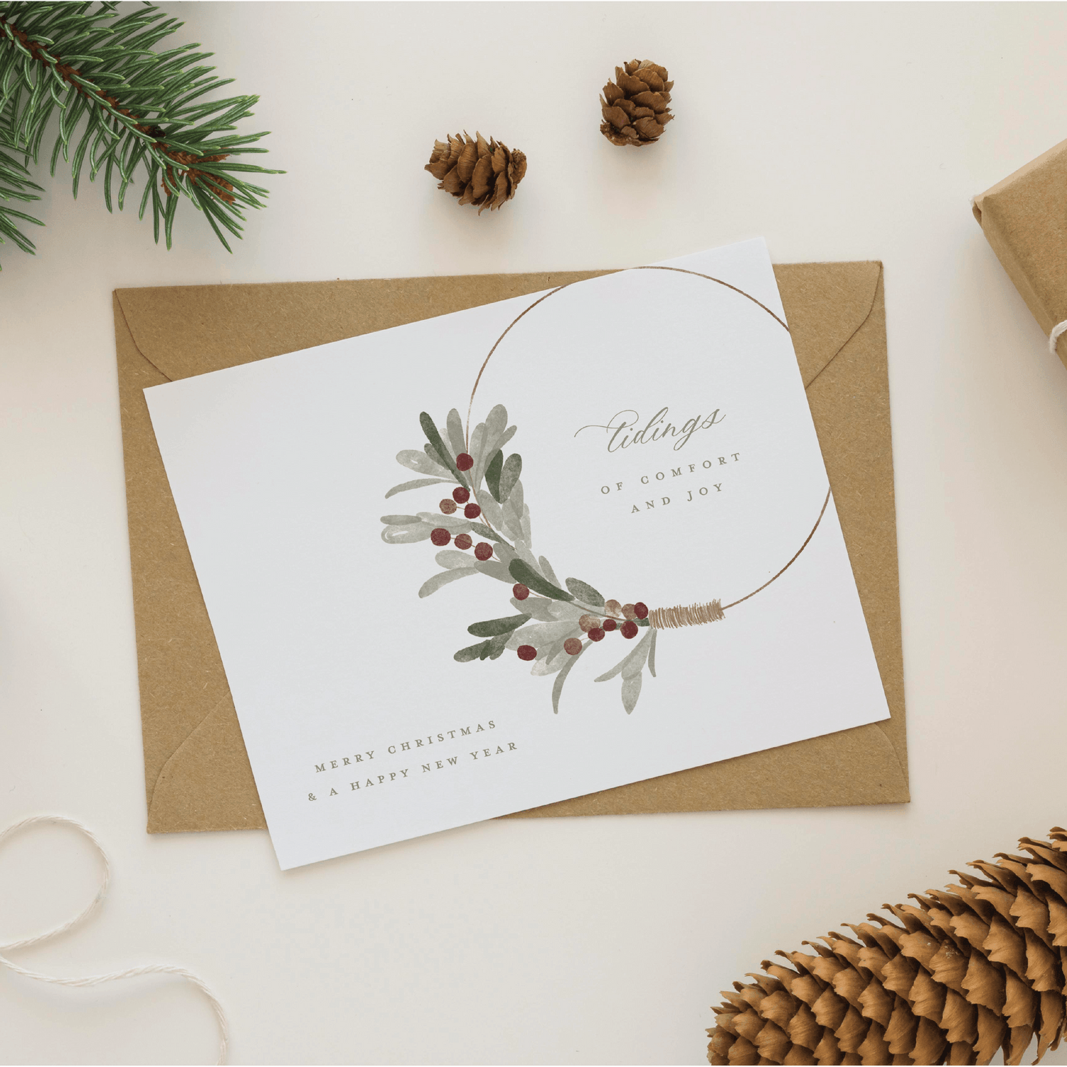 Tidings of Comfort & Joy Greeting Card - Simula PH