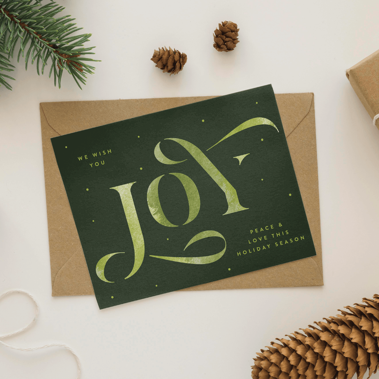 Typographic Joy Greeting Card - Simula PH