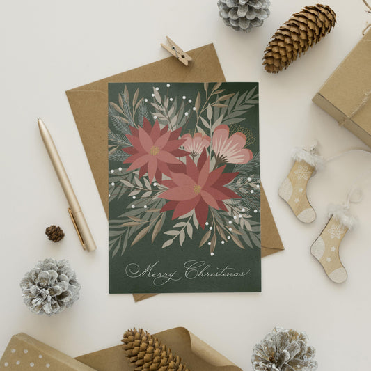 Poinsettia Greeting Card - Simula PH