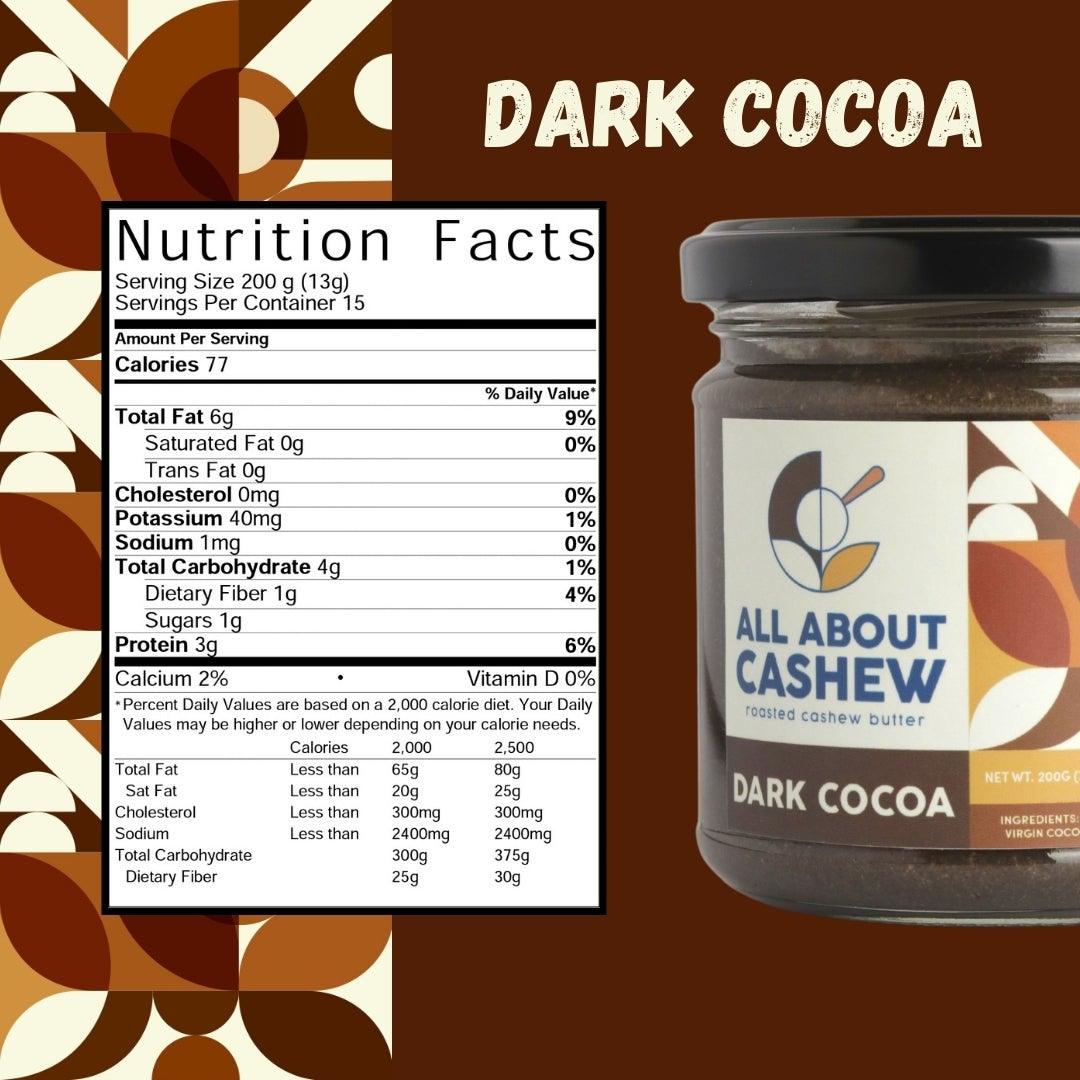 Dark Cocoa Cashew Butter - Simula PH