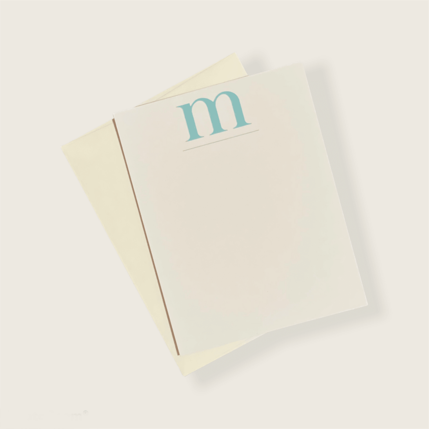 Monogram M Notecard-Earthy Paperie-Simula PH