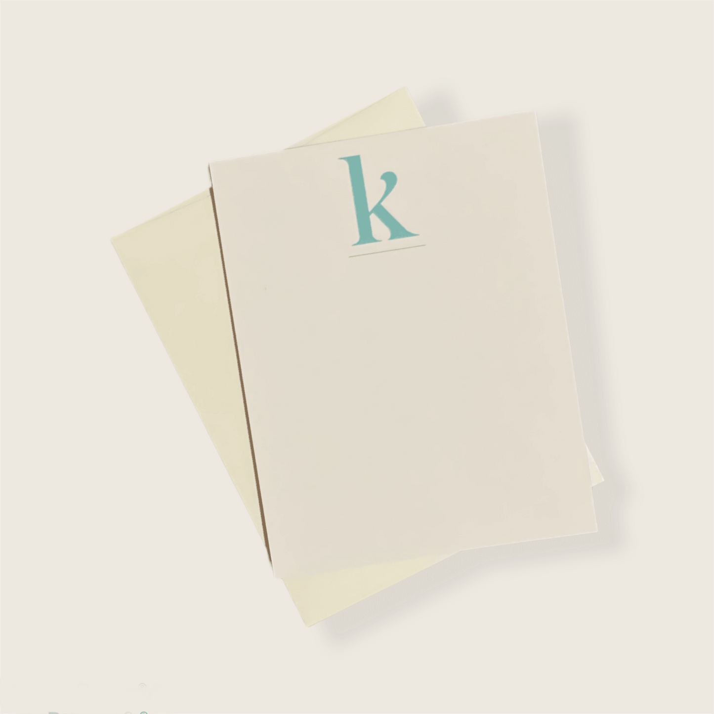Monogram K Notecard-Earthy Paperie-Simula PH