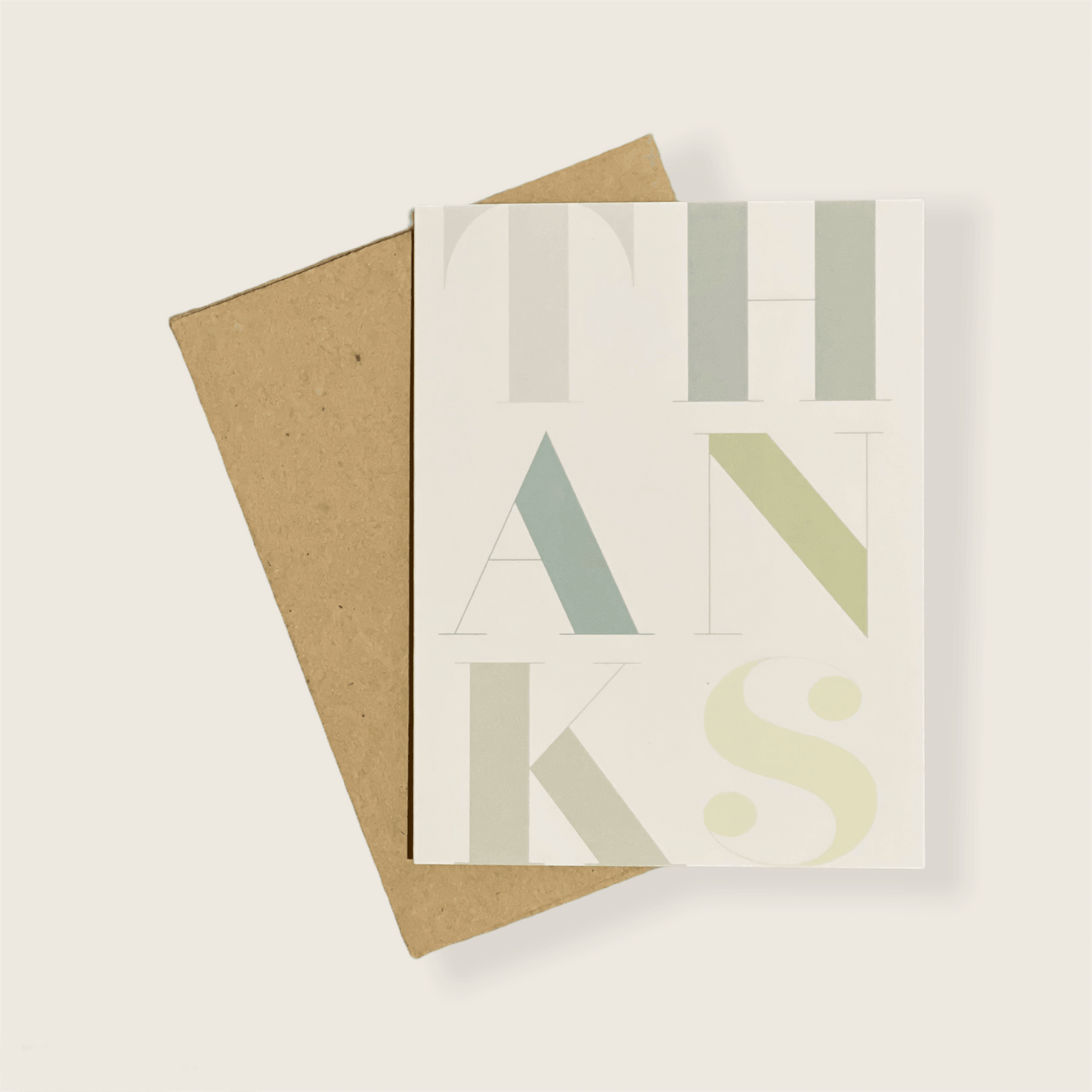 Bold Thanks Greeting Card-Earthy Paperie-Simula PH