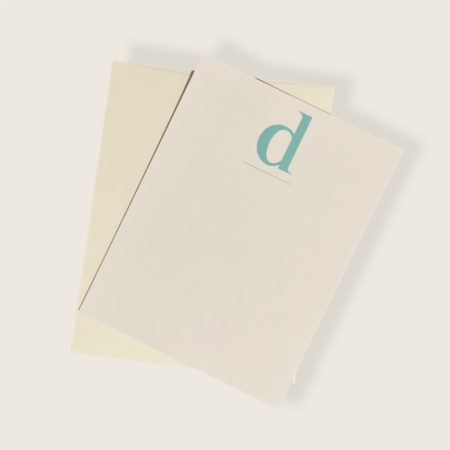 Monogram D Notecard-Earthy Paperie-Simula PH