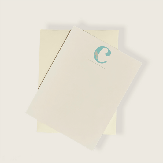 Monogram C Notecard-Earthy Paperie-Simula PH