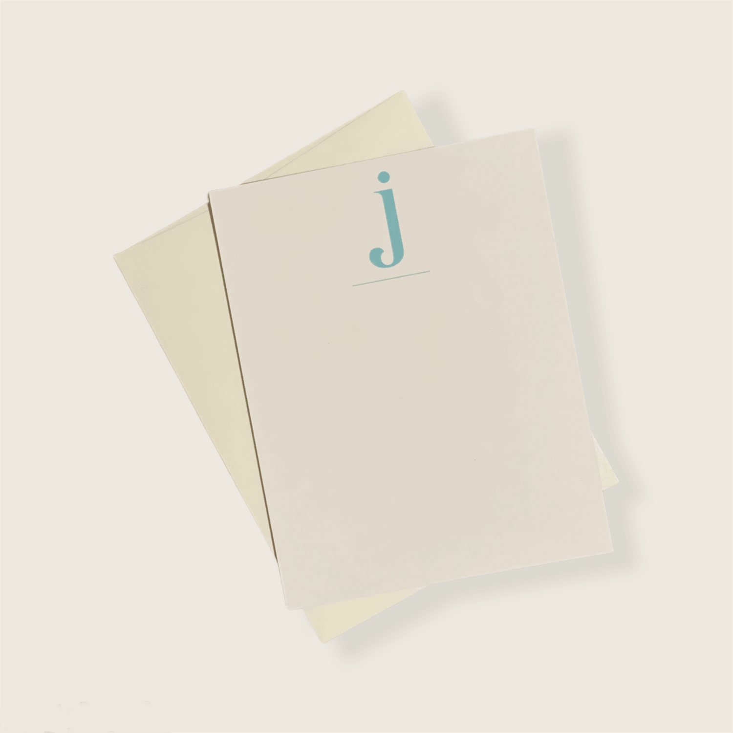 Monogram J Notecard-Earthy Paperie-Simula PH