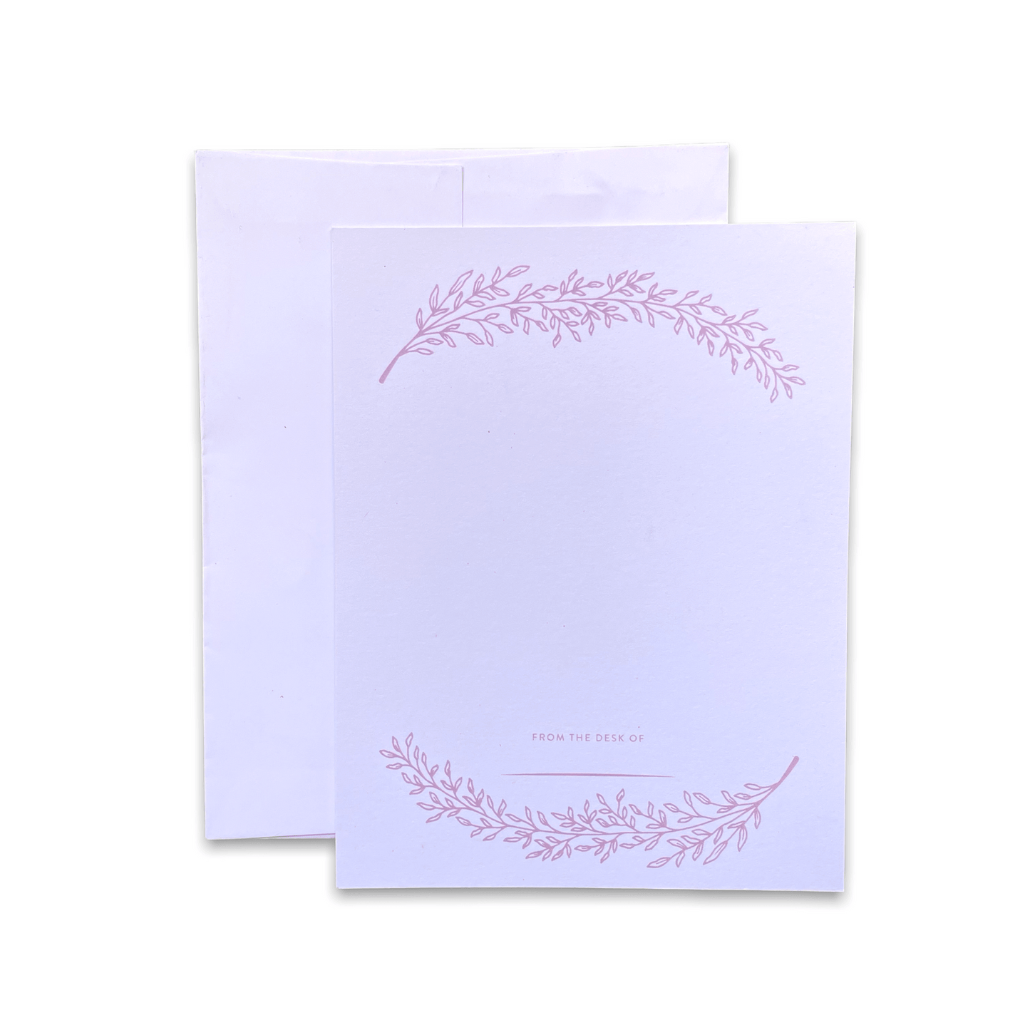Pink Botanical Wreath Notes Notecard - Simula PH