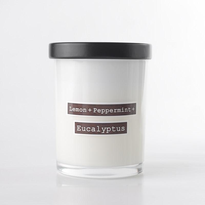 Lemon + Peppermint + Eucalyptus Scented Soy Candle - Simula PH