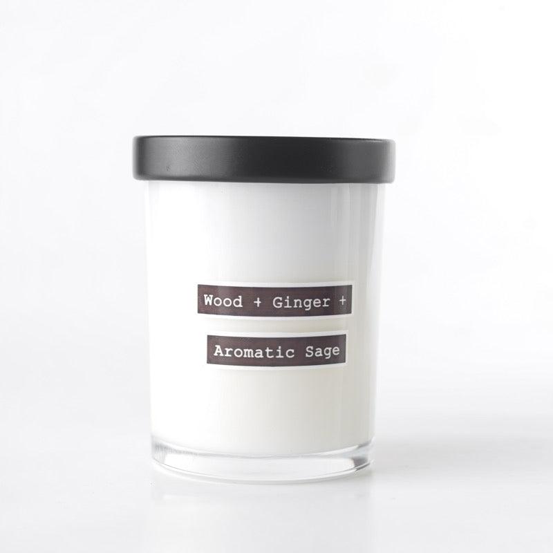 Wood + Ginger + Aromatic Sage Scented Soy Candle - Simula PH
