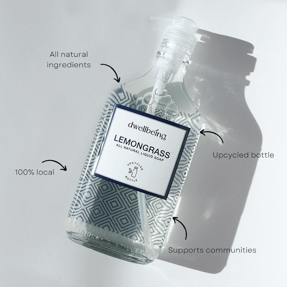 All-Natural Lemongrass Liquid Soap 375ml - Simula PH